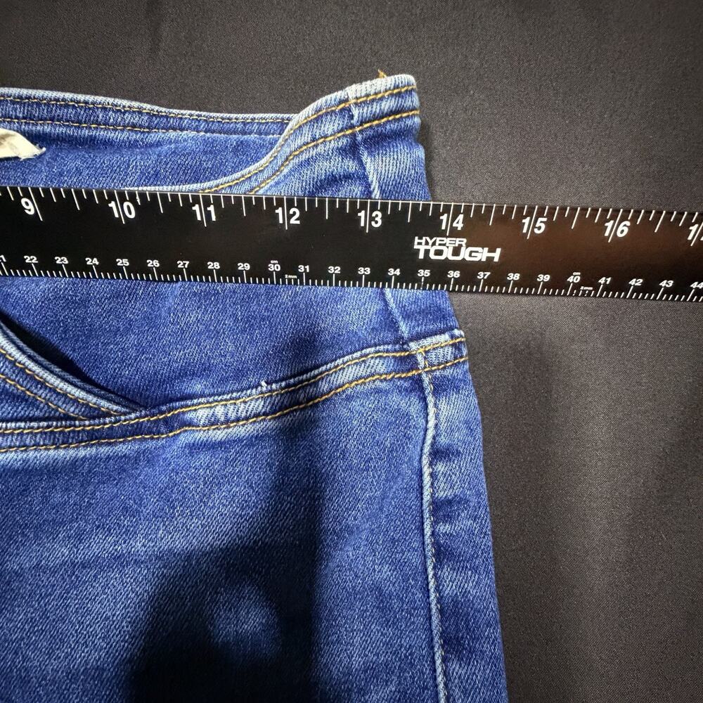Risen High Rise Bell Bottom Flare Jeans Womens 7/28 Blue - Picture 3 of 8
